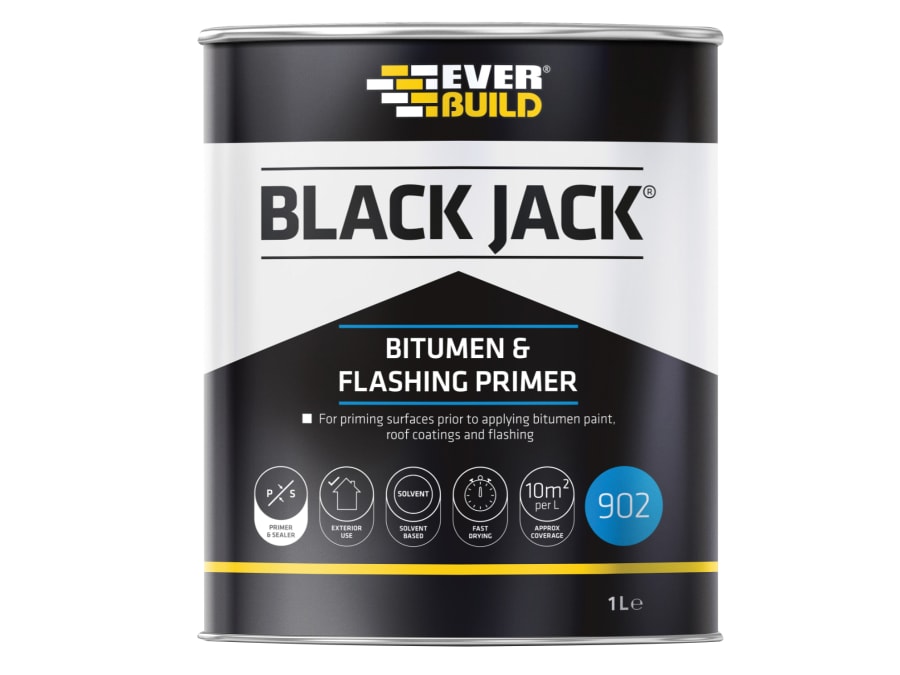 Everbuild Sika Everbuild 486984 Bitumen & Flashing Primer 1 Litre