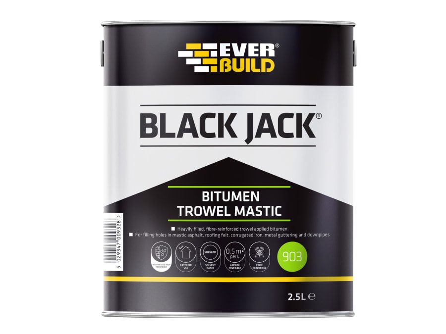Everbuild Sika Everbuild 486989 2.5 Litre Bitumen Trowel Mastic