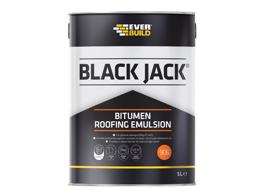 Everbuild Sika Everbuild 487001 Bitumen Roofing Emulsion 5 Litre
