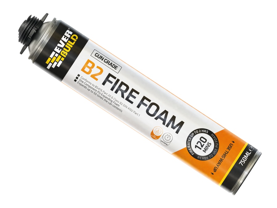Everbuild Sika Everbuild 488718 Fire Foam B2 Gun Grade Aerosol 750ml
