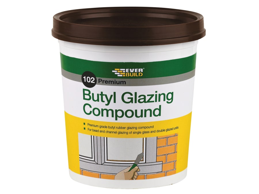 Everbuild Sika Everbuild 489029 2kg Butyl Glazing Compound Brown