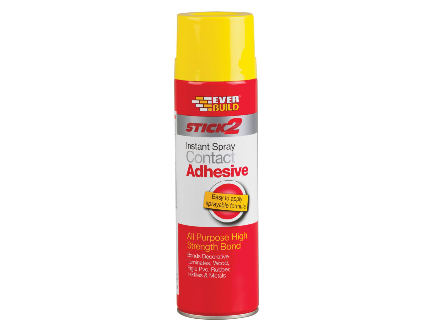 Everbuild Sika 484593 Stick 2 Spray Contact Adhesive 500ml