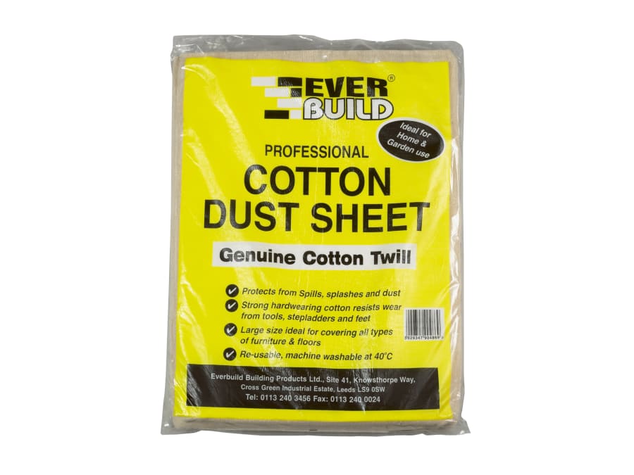 Everbuild Sika Everbuild 484993 Cotton Dust Sheet 3.6 x 2.7m