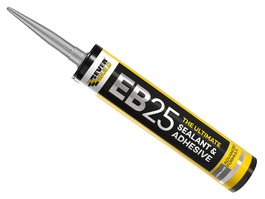 Everbuild Sika Everbuild 614049 EB25 Hybrid Sealant Adhesive Anthracite 300ml