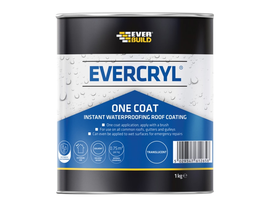 Everbuild Sika Everbuild 484621 EVERCRYL One Coat Clear 1kg