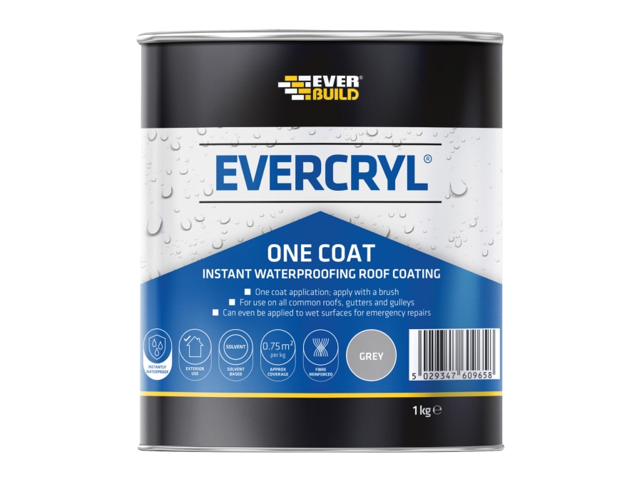 Everbuild Sika Everbuild 484626 EVERCRYL One Coat Grey 1kg