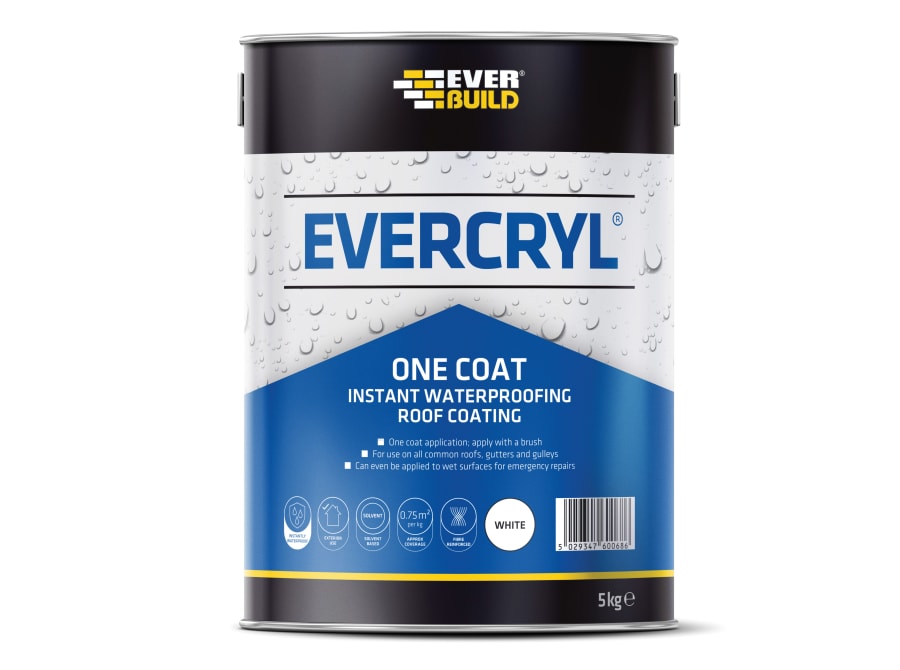 Everbuild Sika Everbuild 484640 EVERCRYL One Coat White 5kg