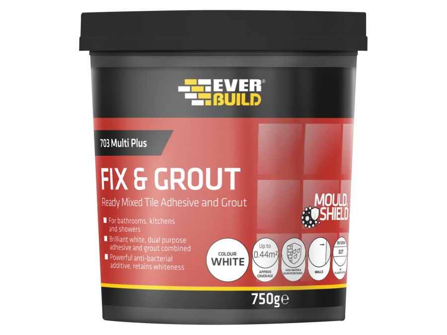 Everbuild Sika Everbuild 487077 703 Fix & Grout Tile Adhesive 3.75kg