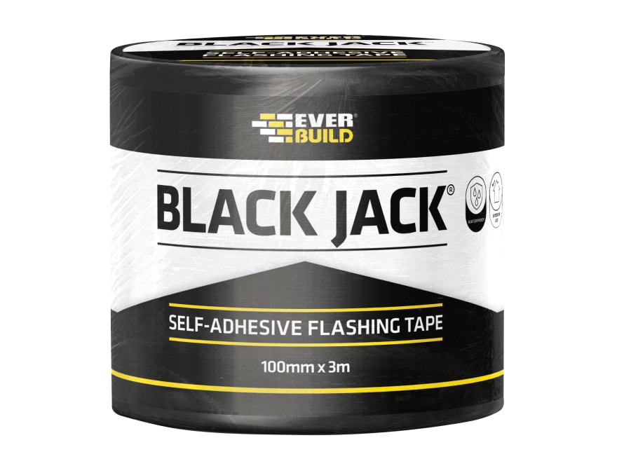 Everbuild Sika Everbuild 490255 Black Jack Flashing Tape 100mm x 3m