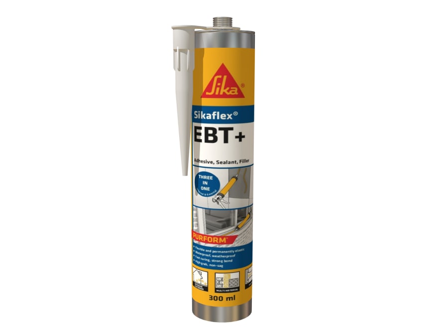 Everbuild Sika 511394 Sikaflex EBT+ Black 300ml Adhesive Sealant