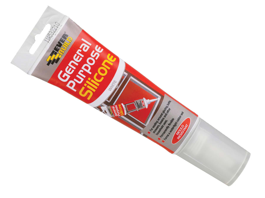 Everbuild Sika Everbuild 483130 General Purpose Silicone Sealant Clear 80ml