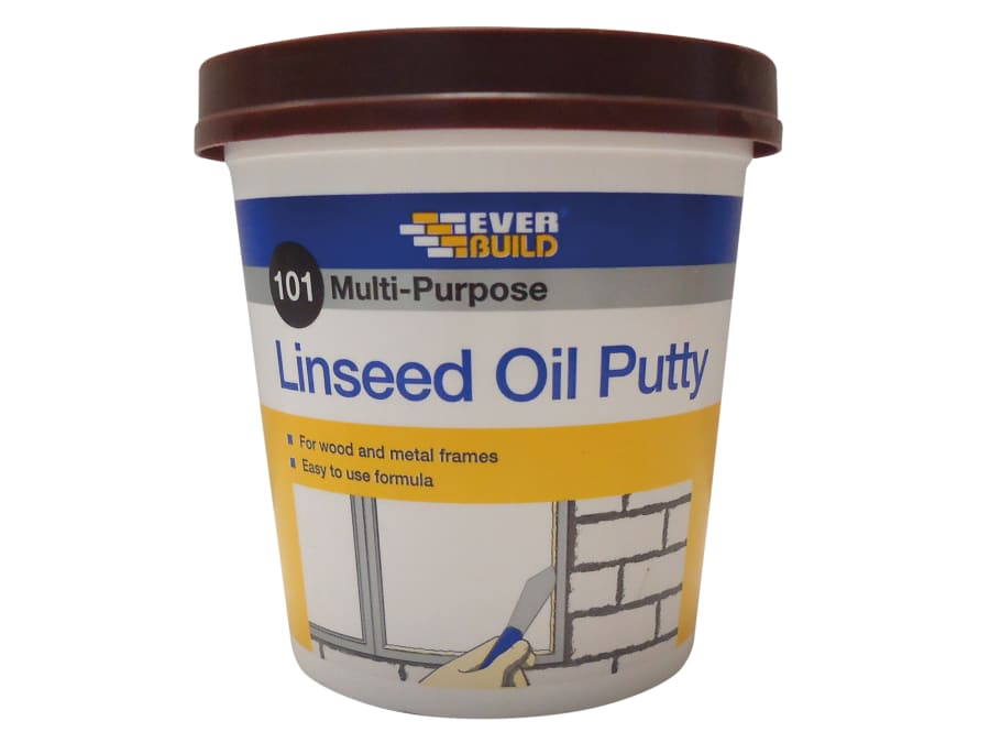 Everbuild Sika Everbuild 489027 1kg Multi-Purpose Linseed Oil Putty Brown