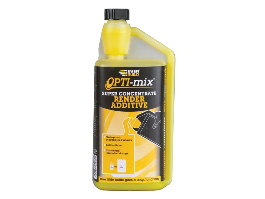 Everbuild Sika 697962 Opti-Mix 3-in-1 Render Additive 1 Litre