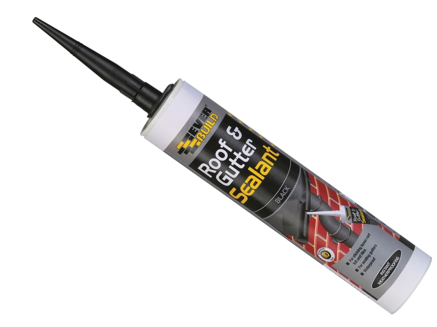 Everbuild Sika Everbuild 486214 Roof & Gutter Sealant Black 295ml