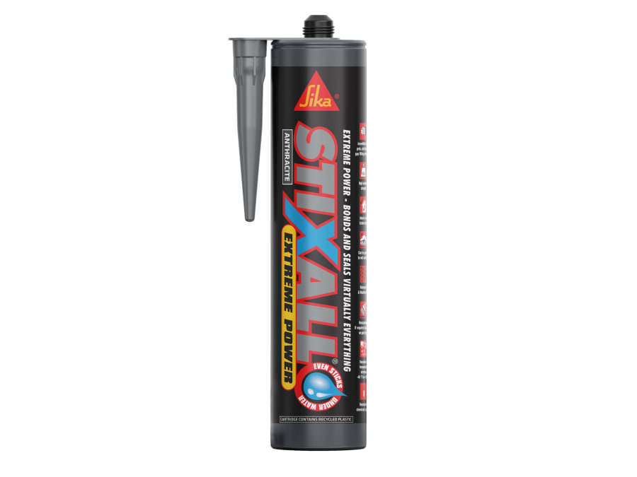Everbuild Sika 821183 Stixall Extreme Power Cartridge Anthracite 290ml