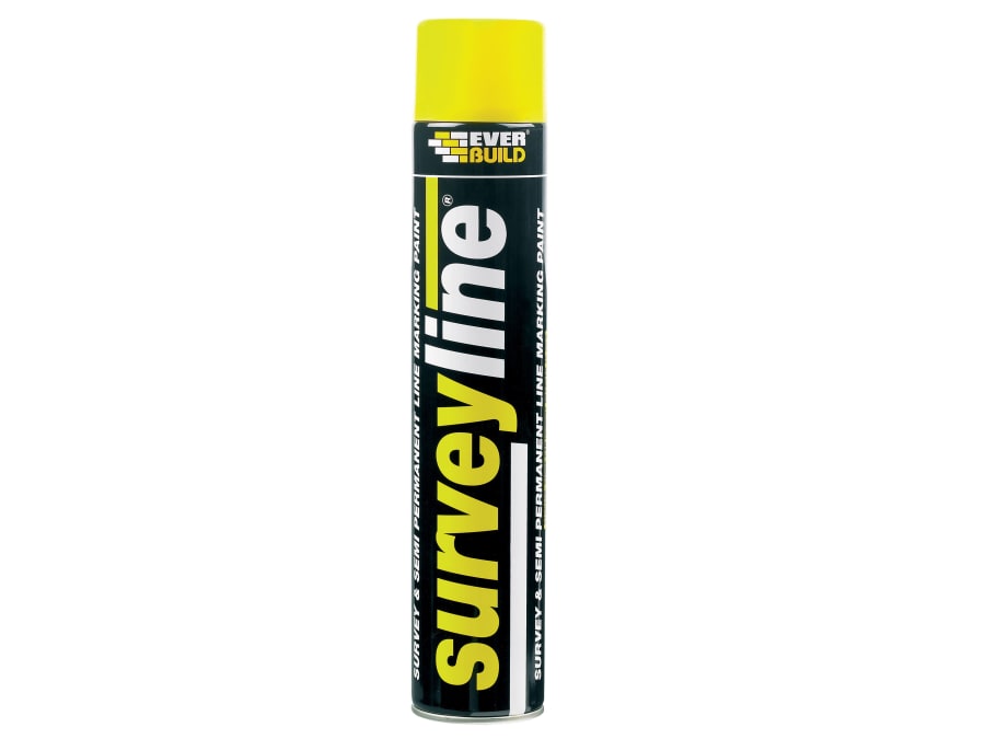 Everbuild Sika Everbuild 490215 Yellow Survey Line Marker Spray 700ml