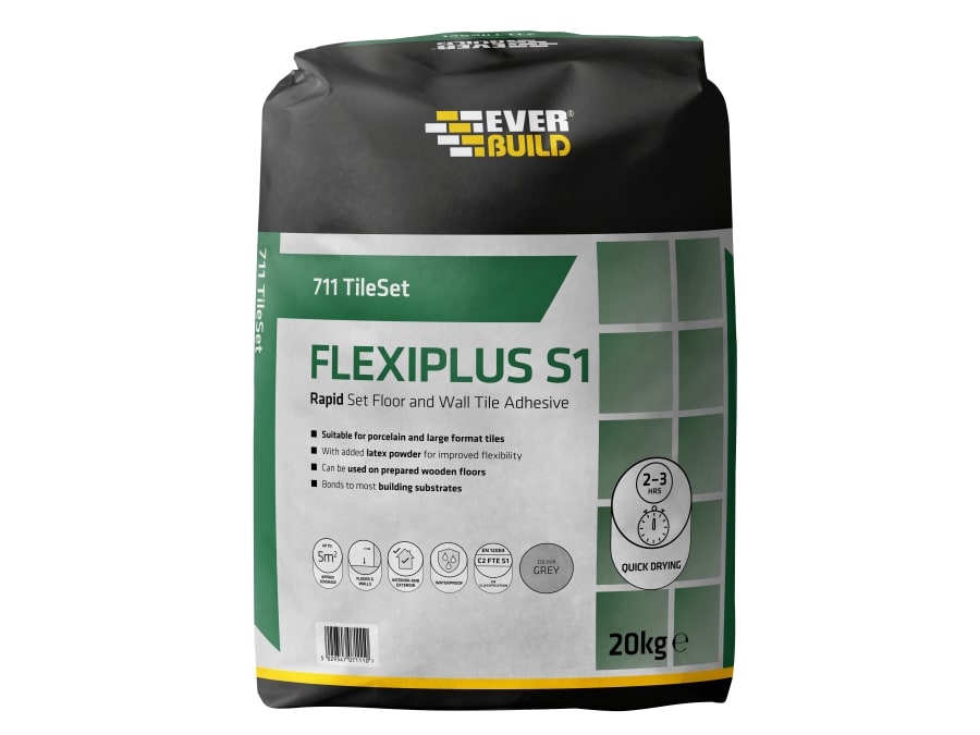 Everbuild Sika Everbuild 695062 Flexiplus Tile Adhesive White 20kg