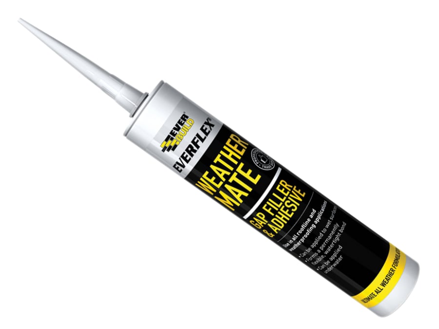 Everbuild Sika Everbuild 489693 Weather Mate Multi-Use Gap Filler & Adhesive Black 295ml