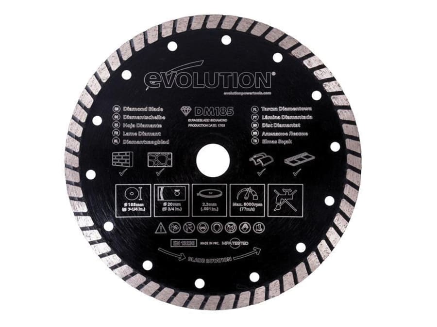Evolution RAGEBLADE185DIAMOND 185mm Diamond Blade