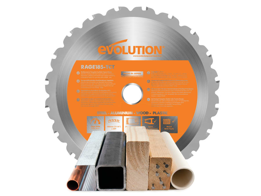 Evolution R185TCT20CS Multi-Material Saw Blade 185 x 20mm x 20T