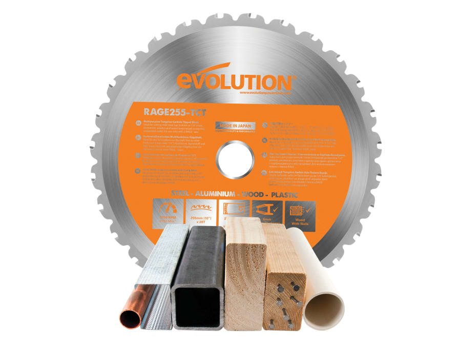Evolution RAGEBLADE255MULTI 255mm Multi-Material Saw Blade