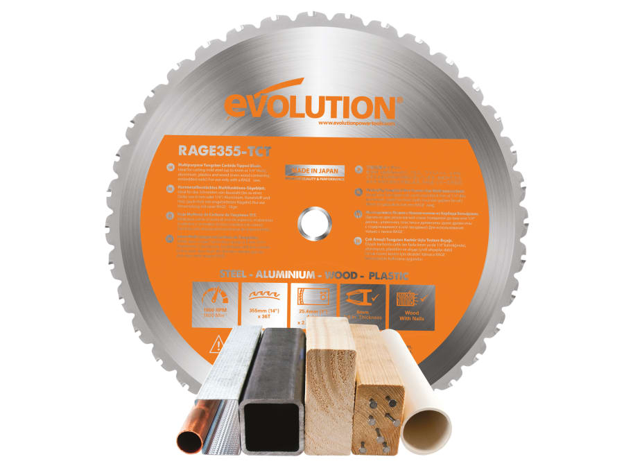 Evolution RAGEBLADE355MULTI 355mm Multi-Material Chop Saw Blade