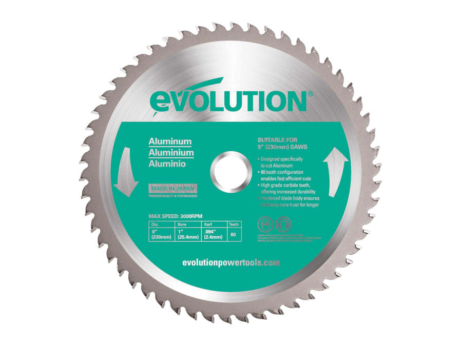 Evolution EVOBLADE230AL 230mm Aluminium Cutting Saw Blade