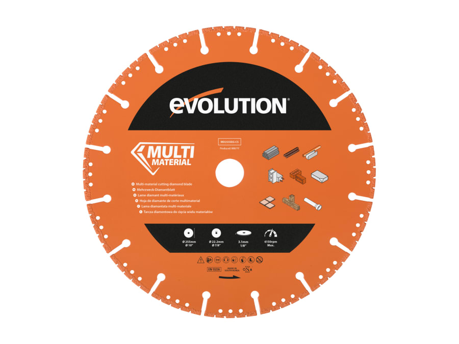 Evolution MD255SEGCS 255mm Multi-Material Diamond Demolition Disc