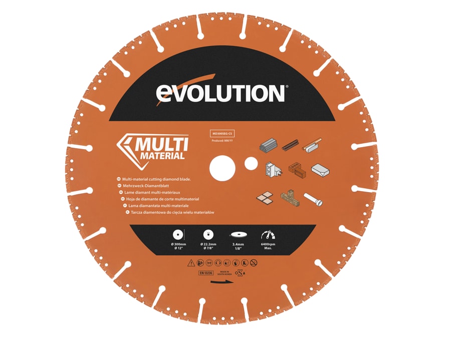 Evolution MD300SEGCS 300mm Multi-Material Diamond Demolition Disc
