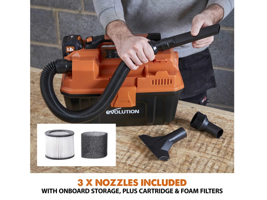 Evolution R11VAC-Li EXT 18V Wet & Dry Vacuum Cleaner Bare Unit