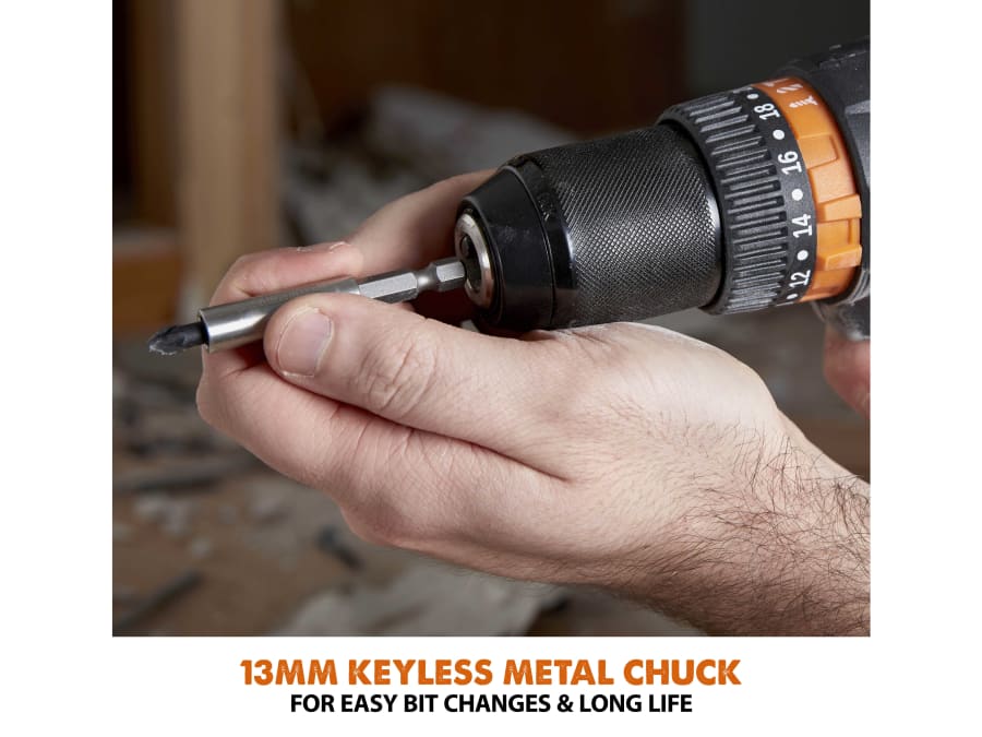 Evolution R13CMB-Li 18V Combi Drill with 1 × 2.0Ah Battery