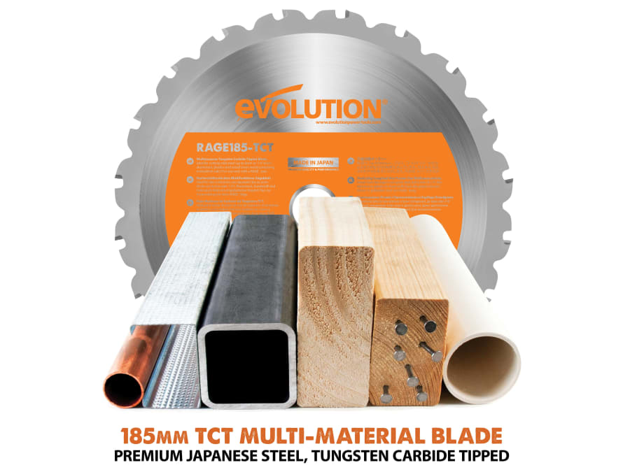 Evolution R185CCSX 185mm Circular Track Saw Kit