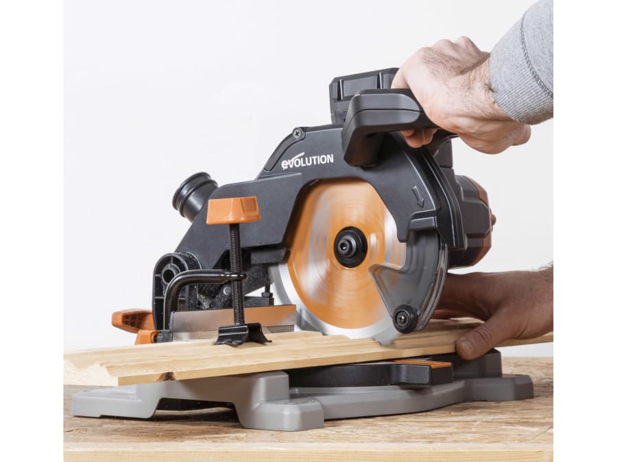 Evolution R185CMS-Li 18V Compound Mitre Saw with 1 × 4.0Ah Battery