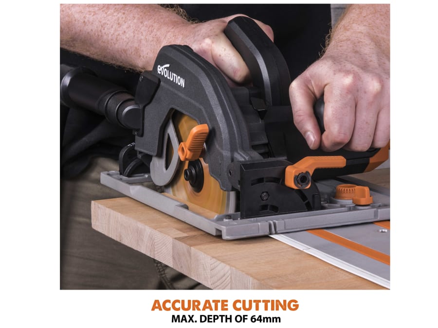 Evolution R185CCSX+ 185mm Circular Track Saw