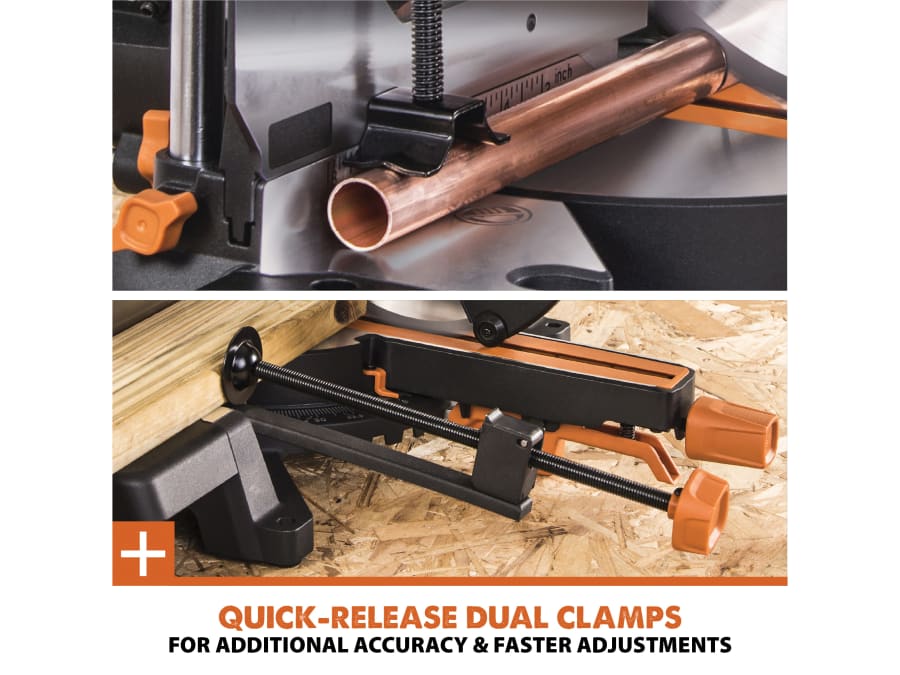 Evolution R255SMS-DB+ 255mm Multi-Material Sliding Mitre Saw 1600W 110V