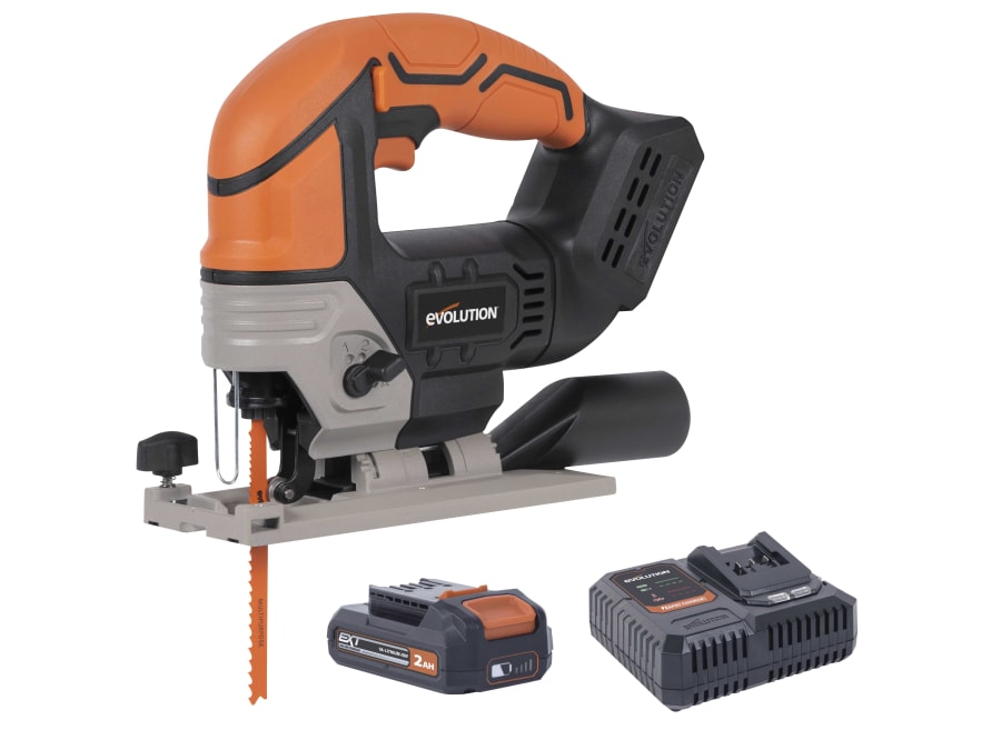 Evolution R90JGS-Li 18V Jigsaw with 1 × 2.0Ah Battery