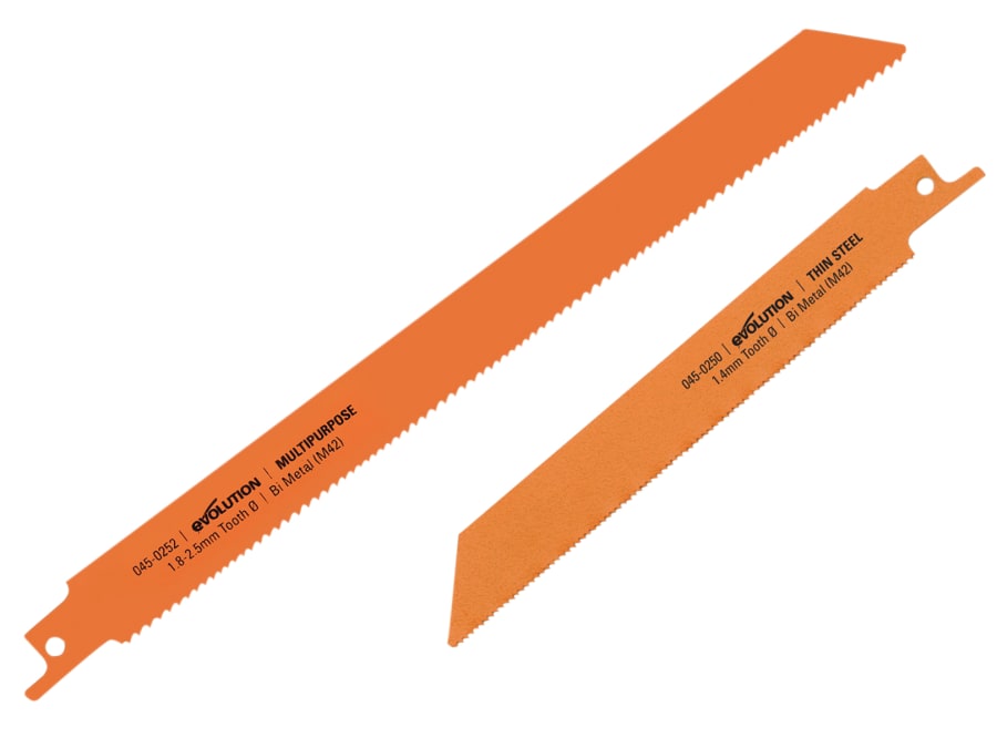 Evolution 0450255 RAGE8 Thin Steel & Multi-Purpose Blade Pack