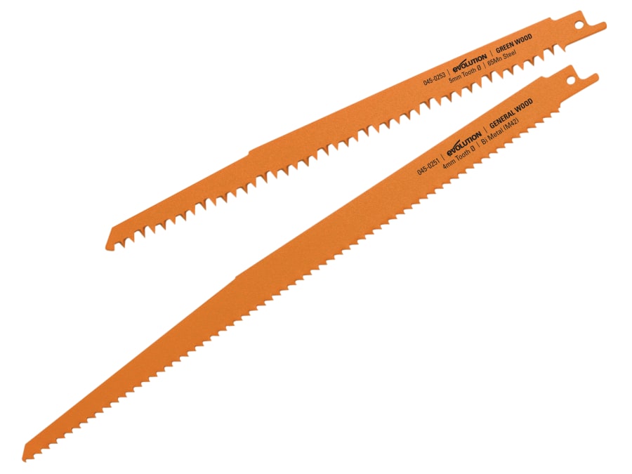 Evolution 0450254 Rage8 Wood Cutting Blade Pack