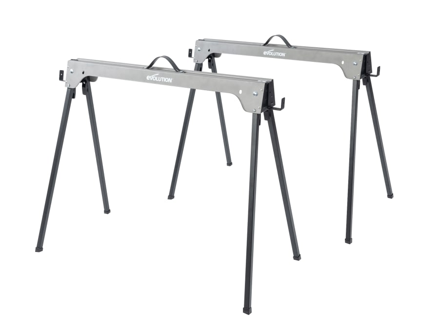 Evolution 0050003 Metal Folding Sawhorse Stand Twin Pack
