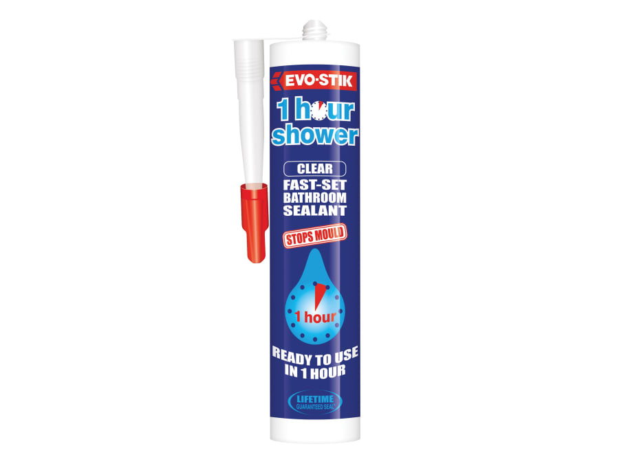 Evo-stik 30613700 1 Hour Shower Sealant Clear 310ml