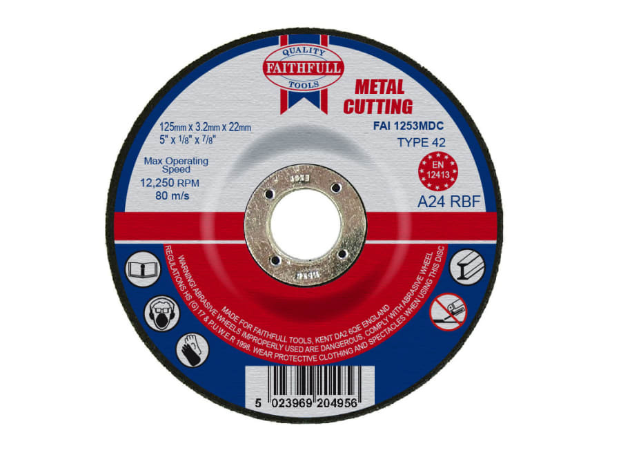 Faithfull FAI1253MDC 125mm Metal Cutting Disc