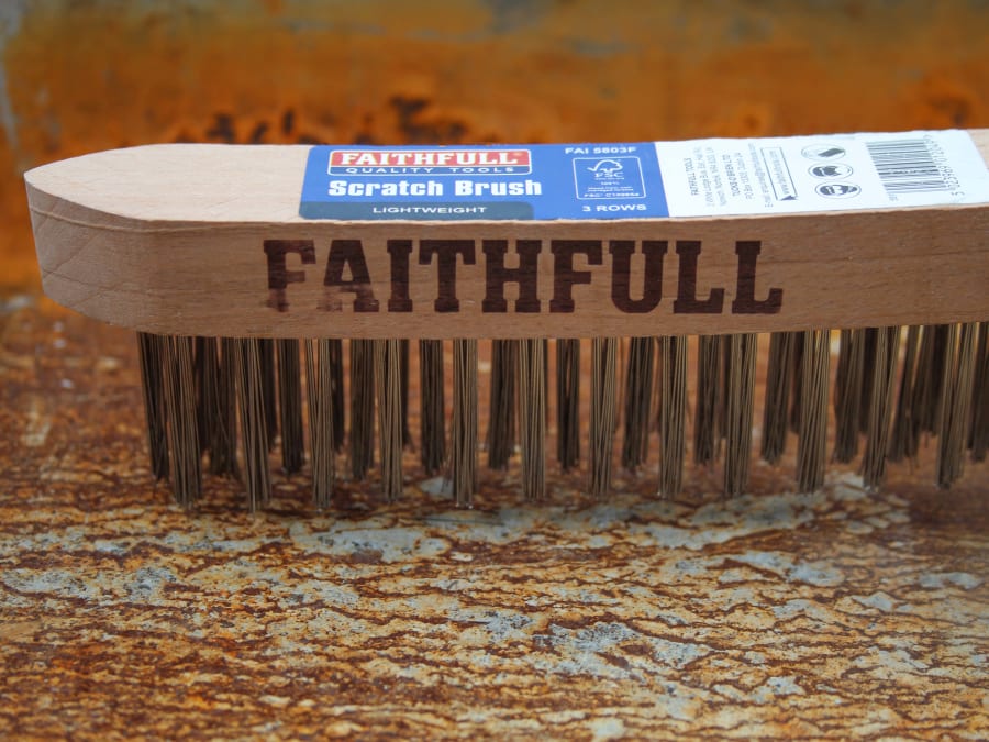 Faithfull FAI5803F Three Row Scratch Brush