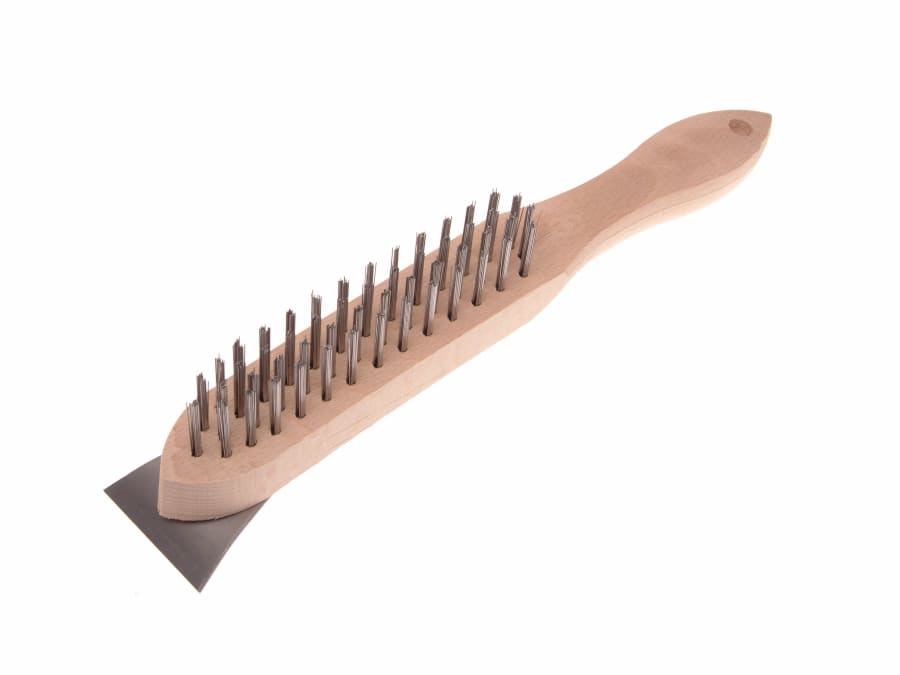 Faithfull FAI5804S Lightweight Scratch Brush with Scraper