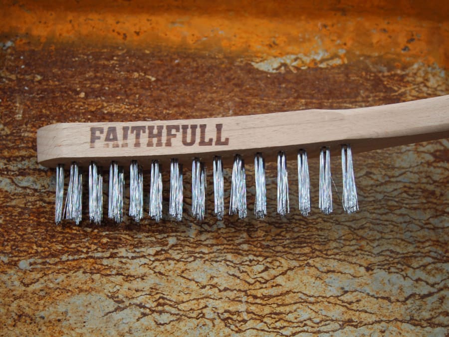 Faithfull FAI6802F Heavy-Duty Scratch Brush Two Row