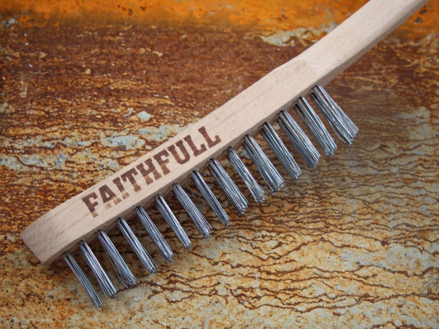 Faithfull FAI6802F Heavy-Duty Scratch Brush Two Row