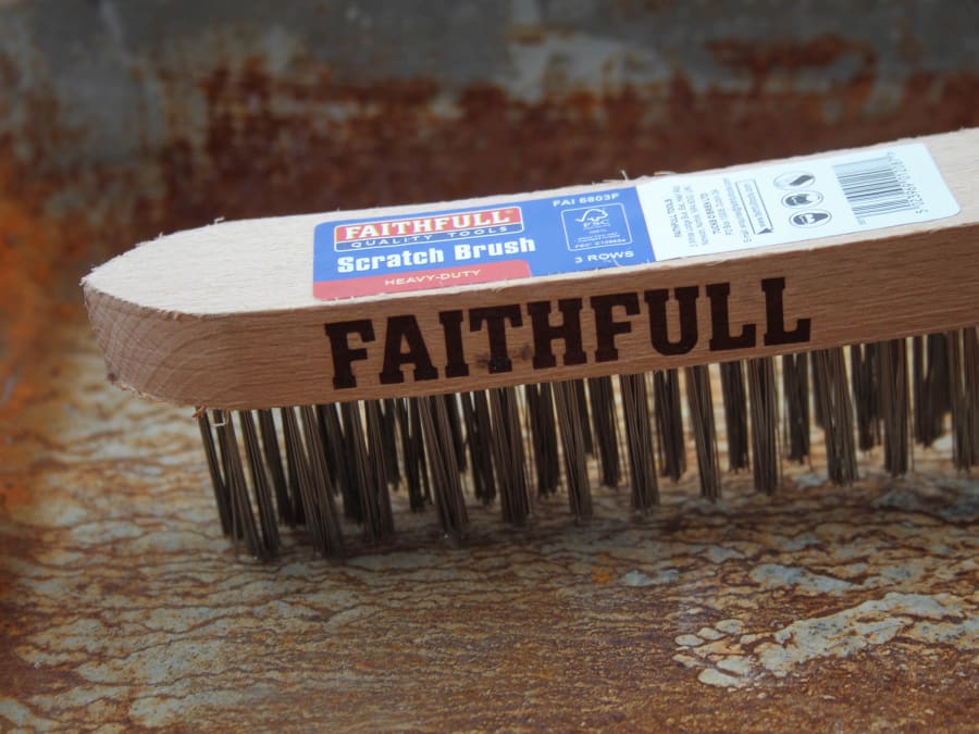 Faithfull FAI6803F Three Row Scratch Brush