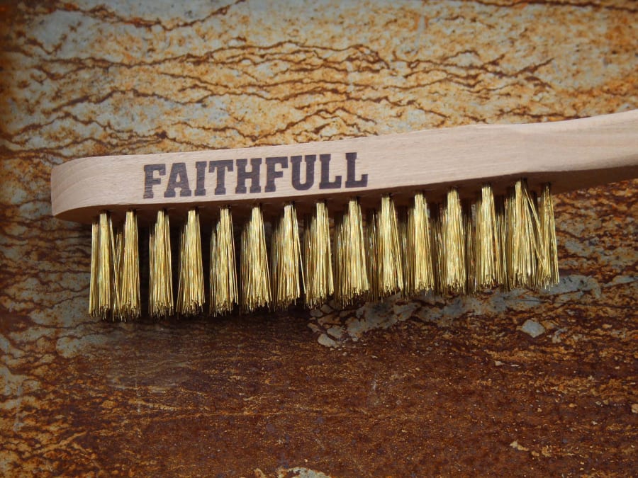 Faithfull FAI680B3F Brass Scratch Brush 3 Row