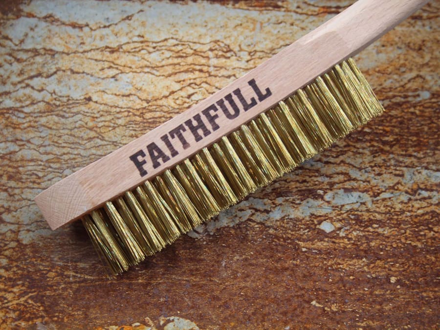 Faithfull FAI680B4F Brass Scratch Brush Four Row