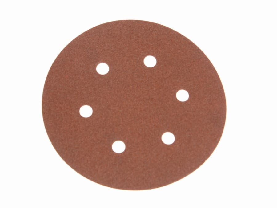 Faithfull FAIAD150120H 150mm 120 Grit Hook & Loop Sanding Disc