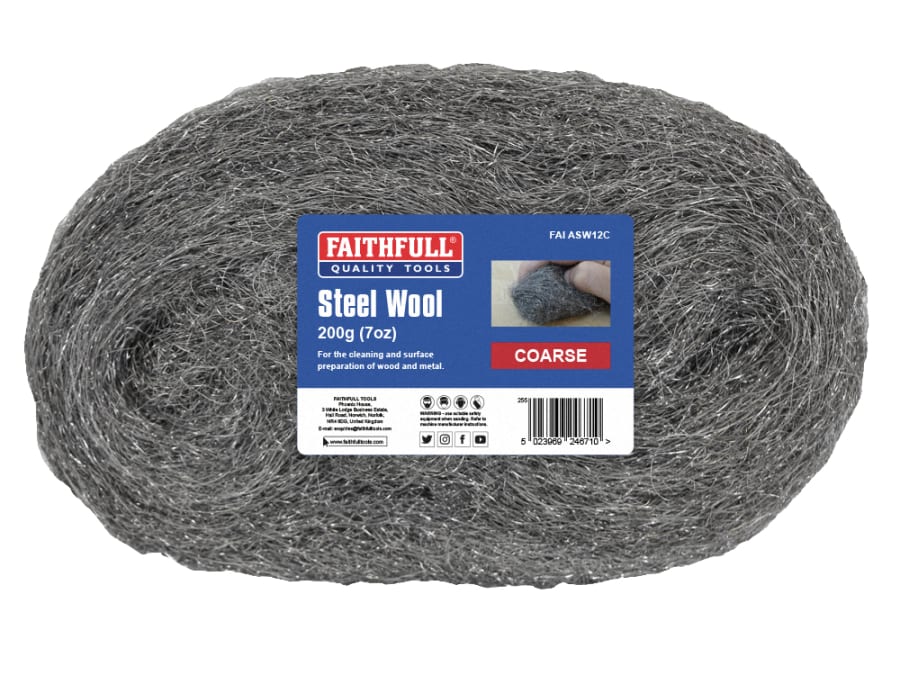Faithfull FAIASW12C Coarse Steel Wool 200g